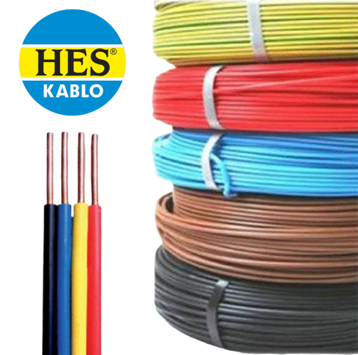 Hes H07V-U 1 mm NYA Tesisat Tip Enerji Kablosu 100 metre