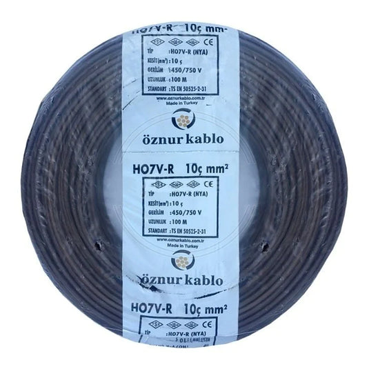 Öznur H07V-R 10 mm NYA Enerji Kablosu 100 metre