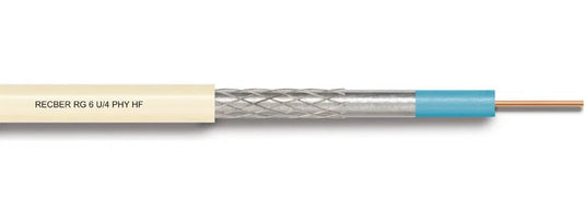 Reçber RG6 U/4 PHY-PVC Cu/Al Koaksiyel Kablo 100 Metre